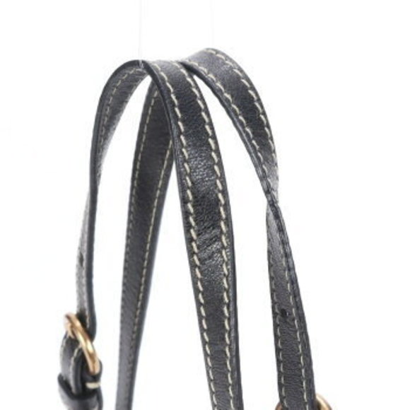 Miu Miu flower motif leather handbag black tote Shoulder Bag - Picture 4 of 11